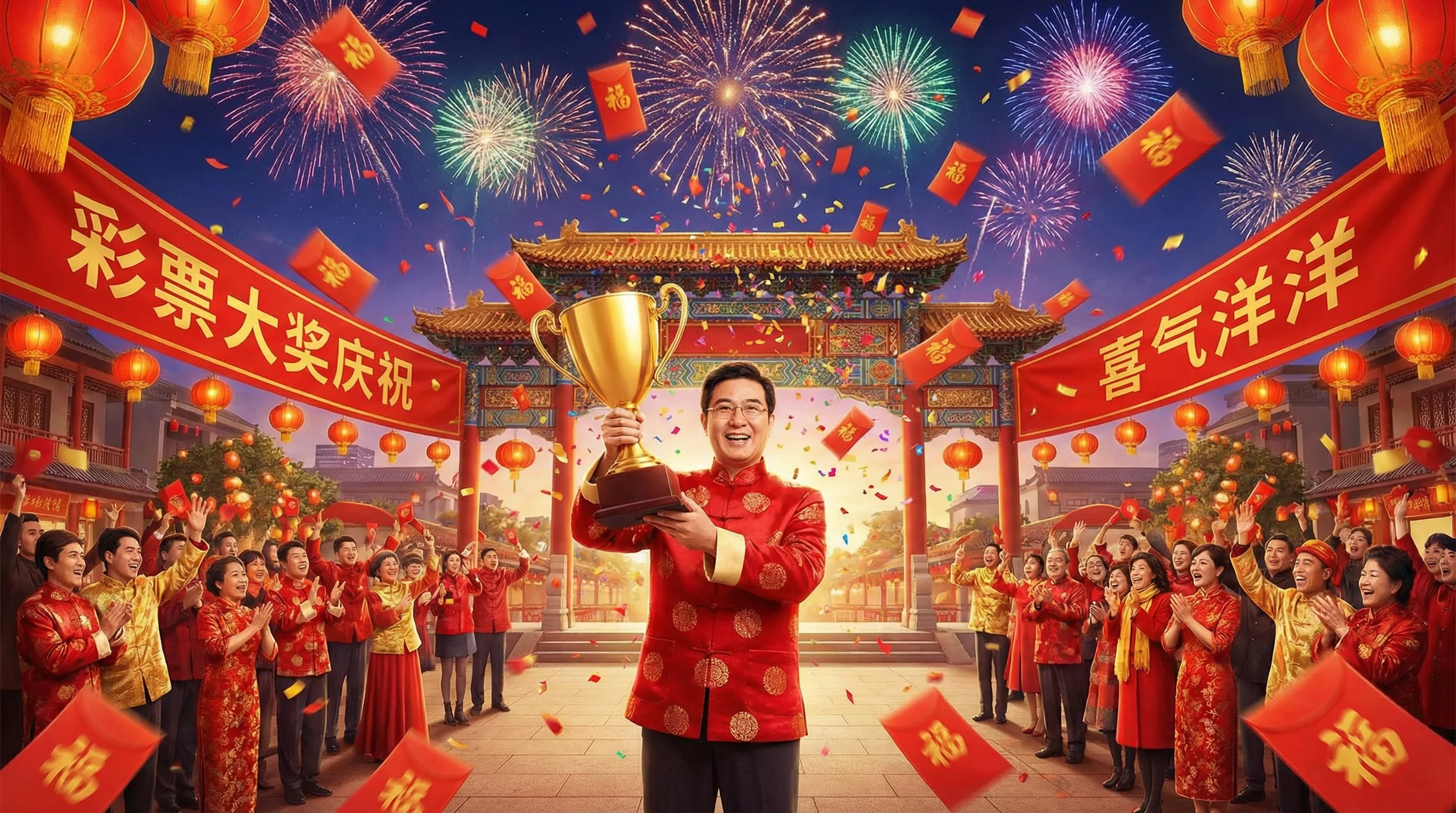 澳洲幸运5中奖喜报庆祝画面